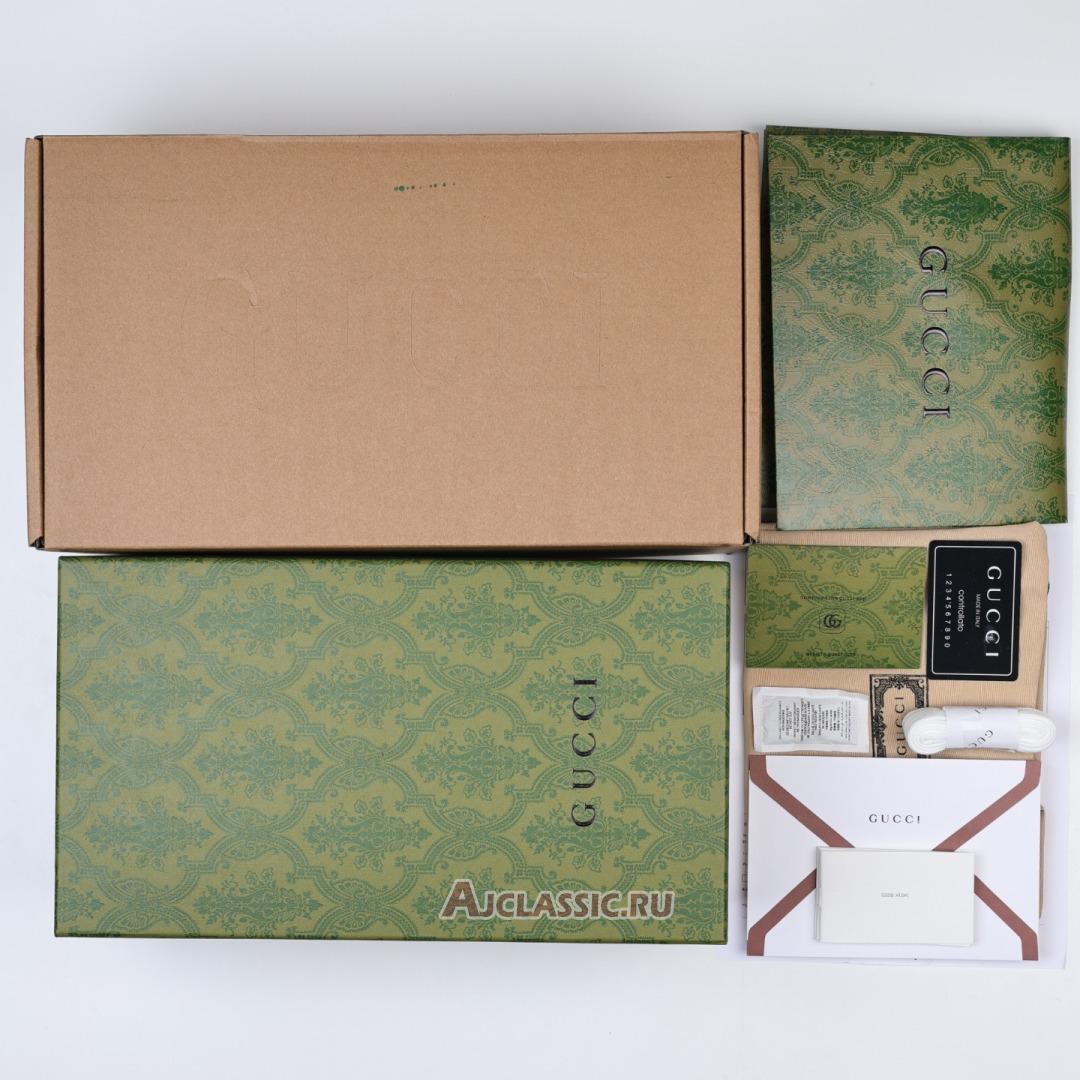 New Gucci Screener Sneaker "White Silver" 732193 FADQ7 9096 Shoes