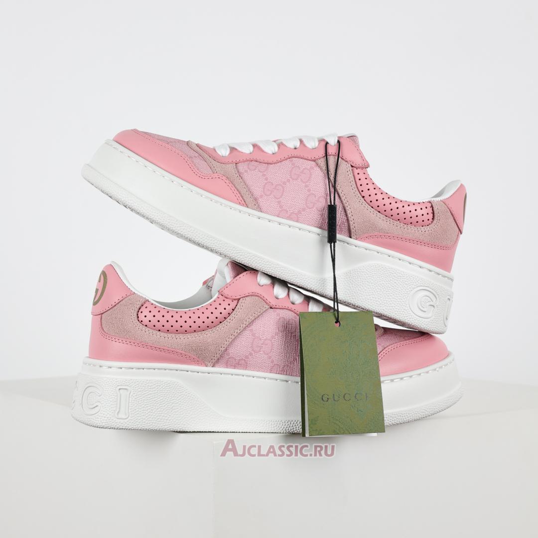 New Gucci GG Embossed Sneaker "Pink" 700775 AAB3I 5863-2 Shoes