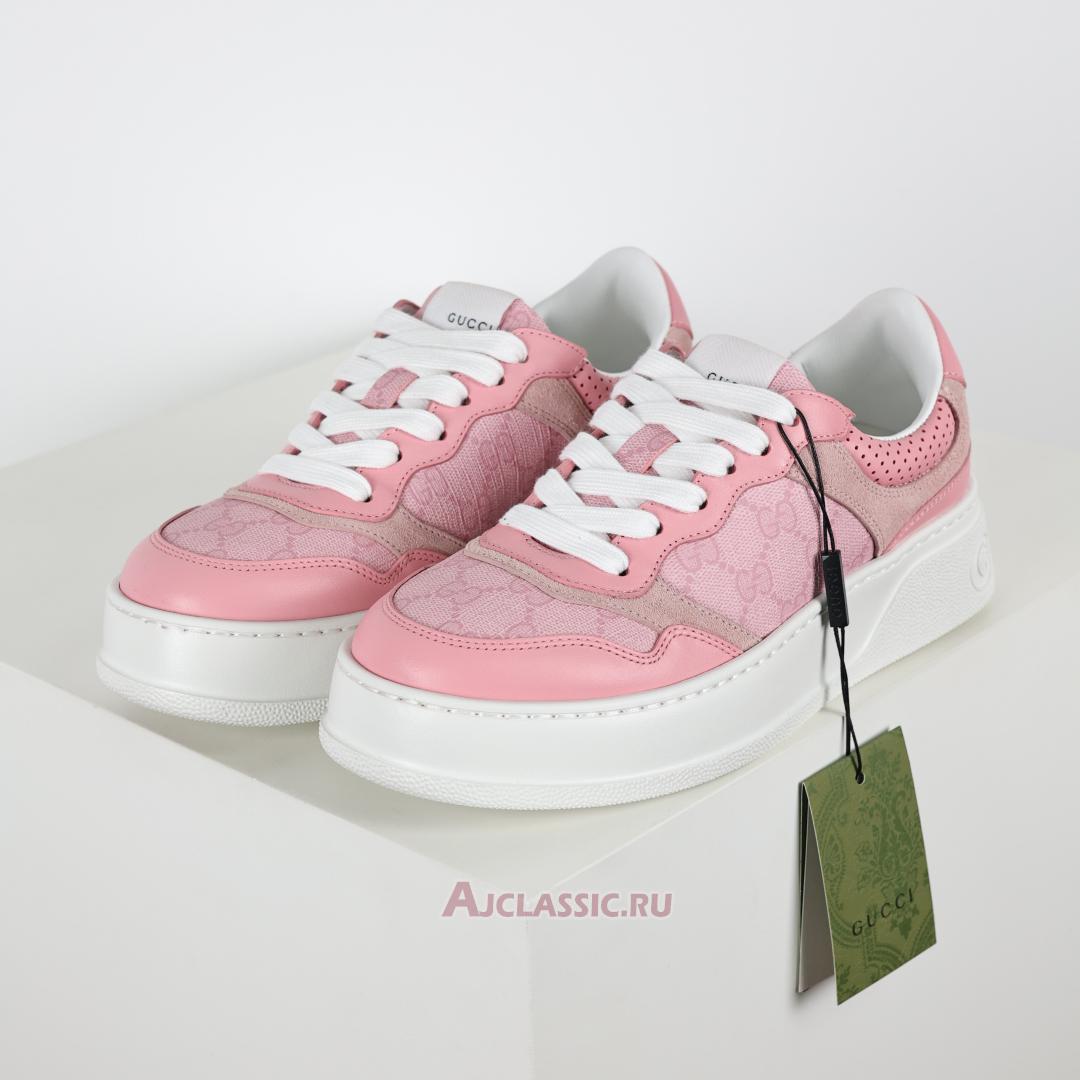 New Gucci GG Embossed Sneaker "Pink" 700775 AAB3I 5863-2 Shoes