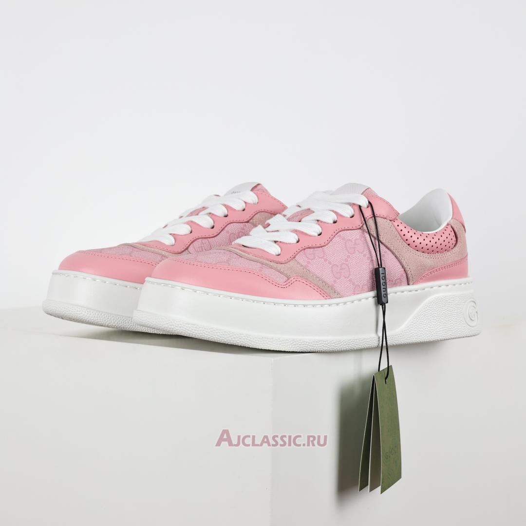 New Gucci GG Embossed Sneaker "Pink" 700775 AAB3I 5863-2 Shoes