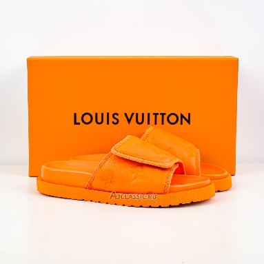 Buy Louis Vuitton LV Miami Mules Slippers Orange Orange 1AC5DQ-2 Quality Reps Replicas Shoes