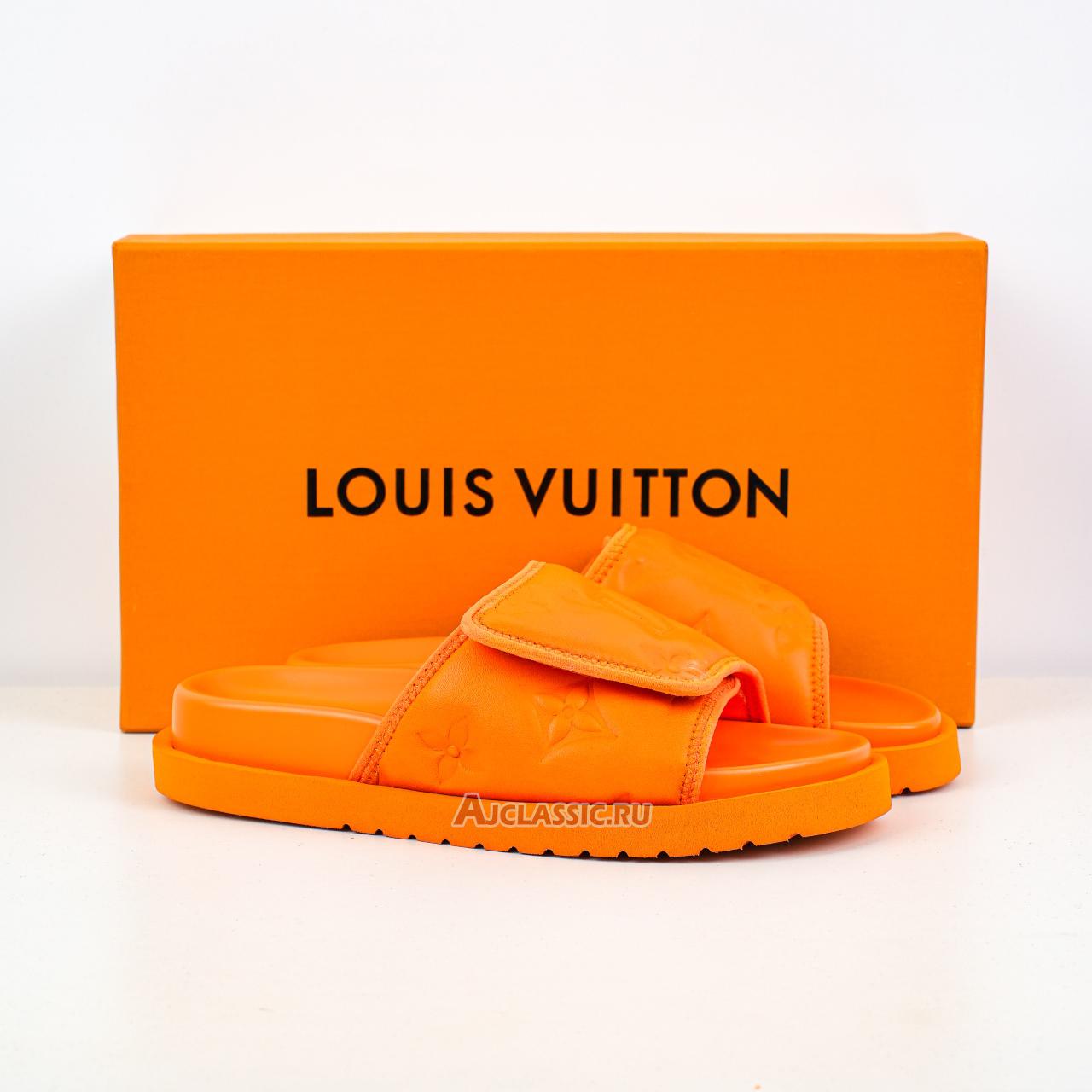 New Louis Vuitton LV Miami Mules Slippers "Orange" 1AC5DQ-2 Shoes