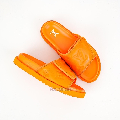 Buy Louis Vuitton LV Miami Mules Slippers Orange Orange 1AC5DQ-2 Quality Reps Replicas Shoes