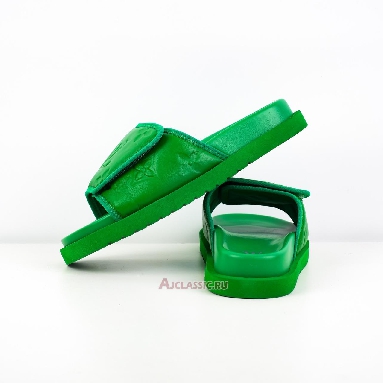 Buy Louis Vuitton LV Miami Slip Resistant Slide Slippers Green Green 1AA7T5-2 Quality Reps Replicas Shoes