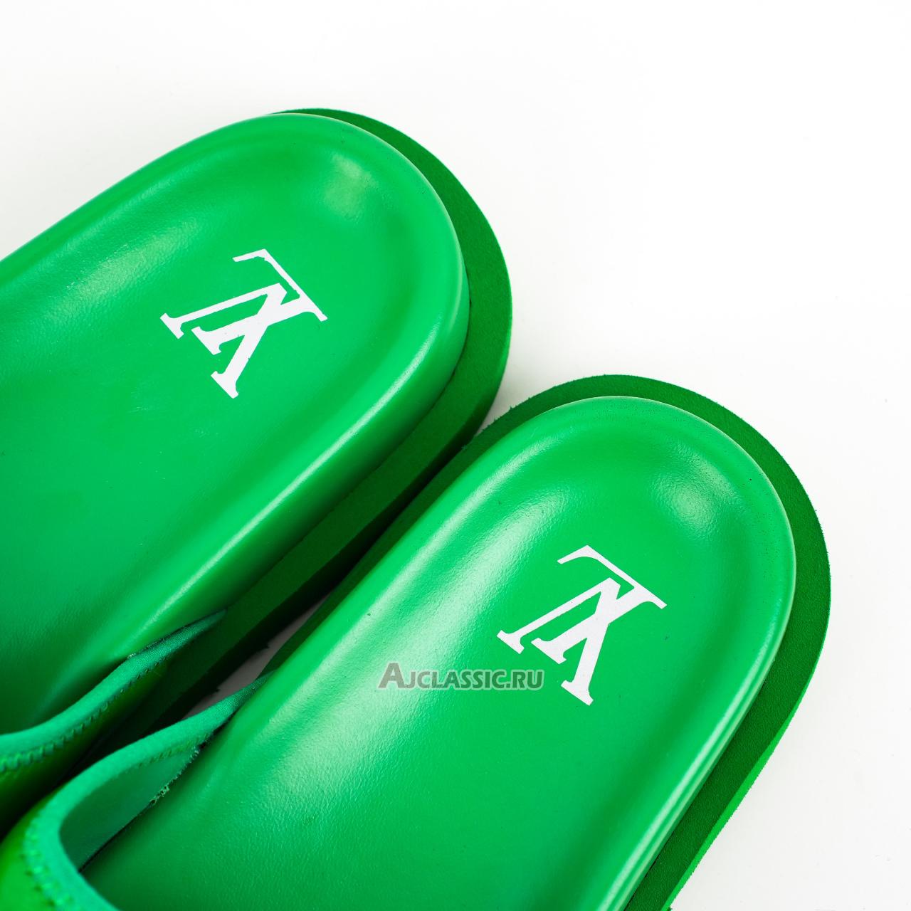 New Louis Vuitton LV Miami Slip Resistant Slide Slippers "Green" 1AA7T5-2 Shoes