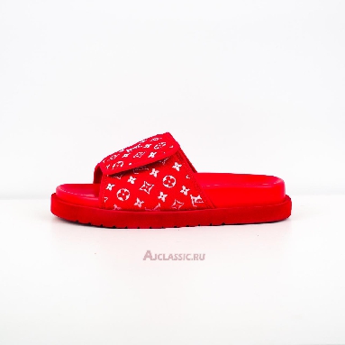 Buy Louis Vuitton LV Miami Mule Slippers Red Red 1ACR3N-2 Quality Reps Replicas Shoes
