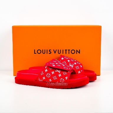 Buy Louis Vuitton LV Miami Mule Slippers Red Red 1ACR3N-2 Quality Reps Replicas Shoes