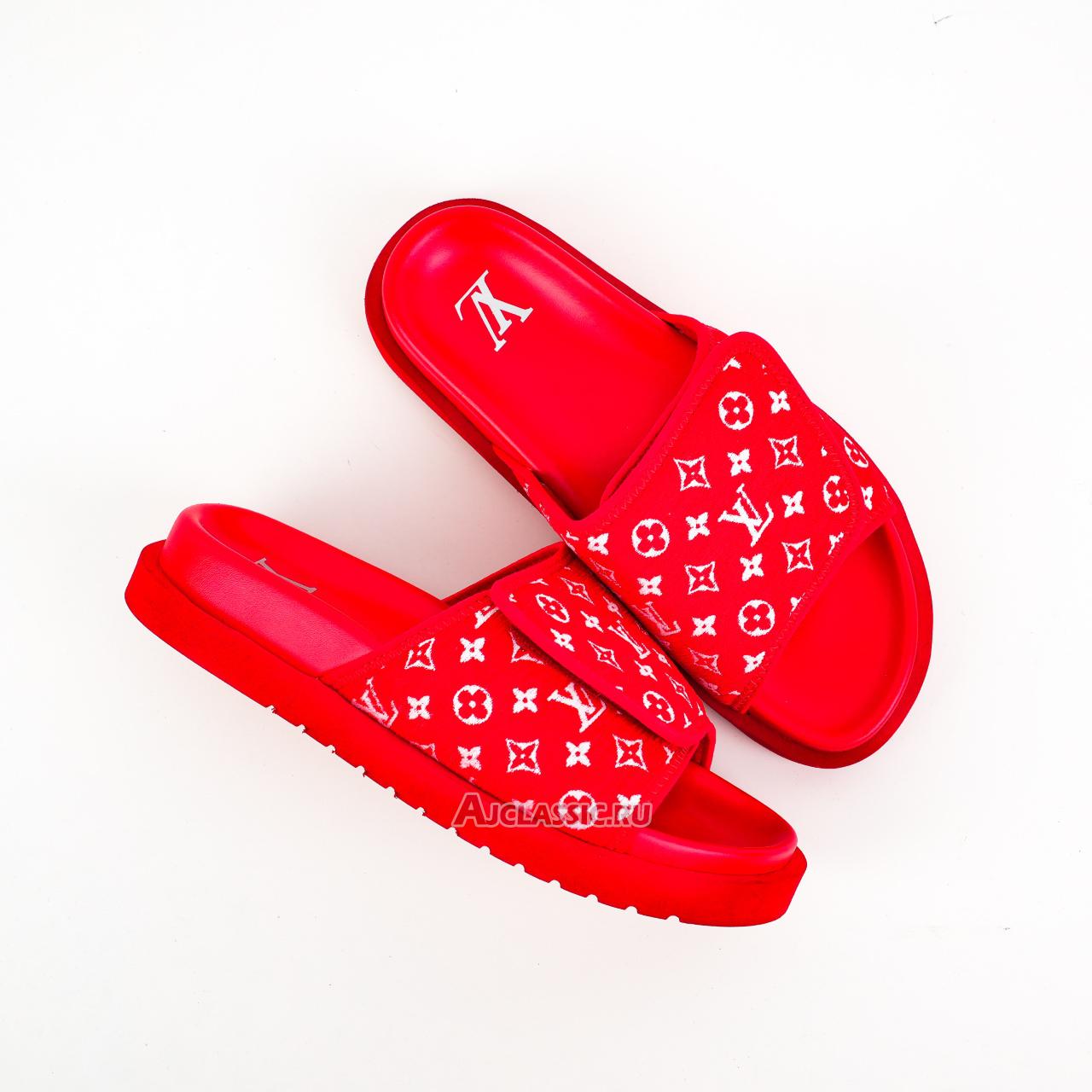New Louis Vuitton LV Miami Mule Slippers "Red" 1ACR3N-2 Shoes