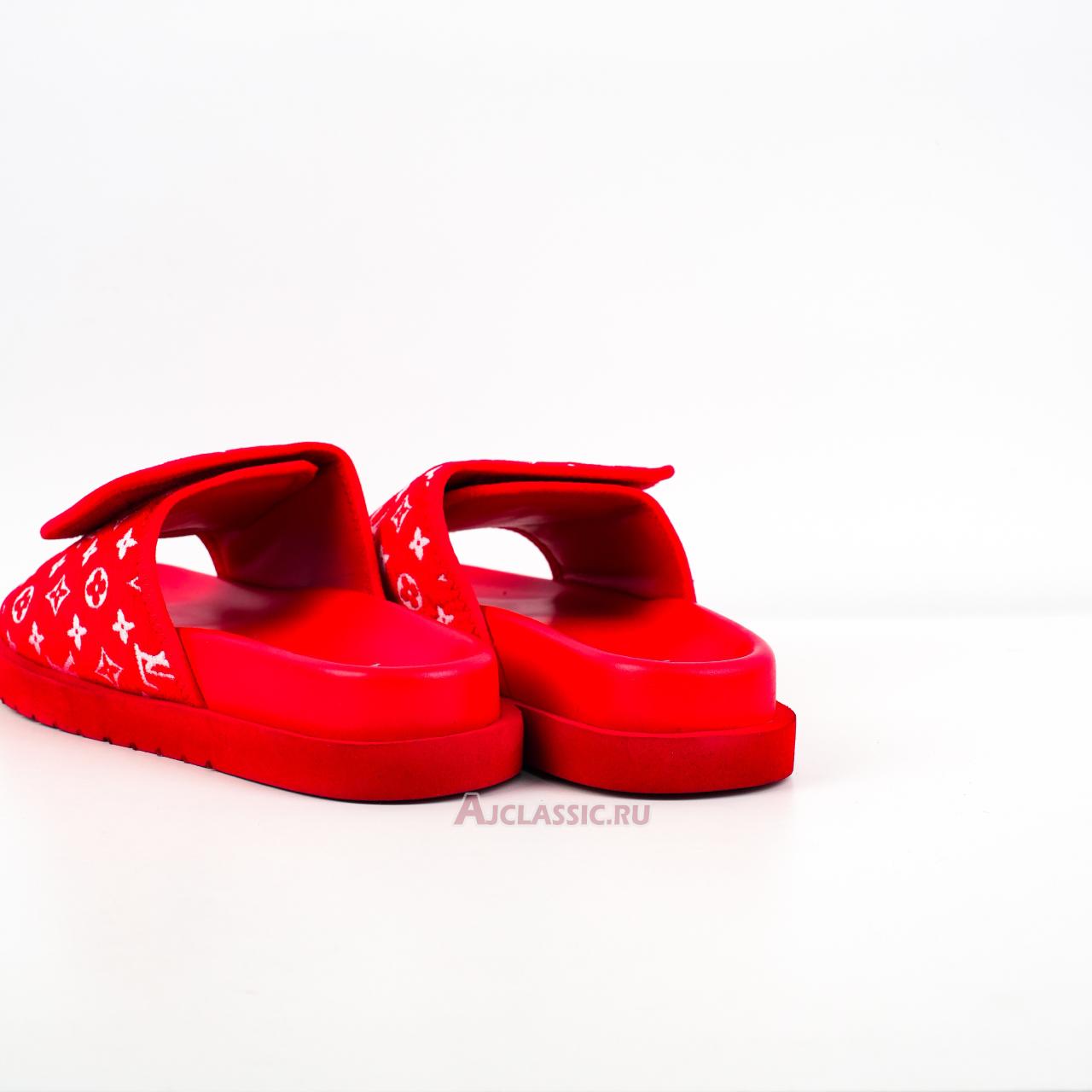 New Louis Vuitton LV Miami Mule Slippers "Red" 1ACR3N-2 Shoes