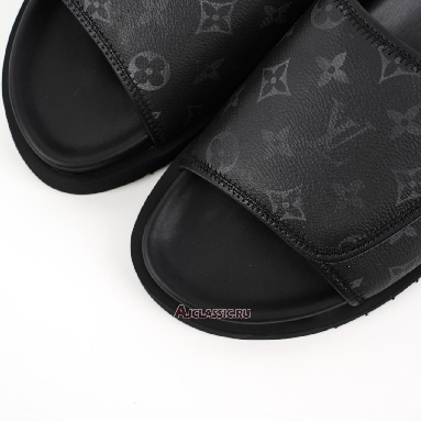 Buy Louis Vuitton LV Miami Mules Slippers Black Monogram Black 1A9Z60 Quality Reps Replicas Shoes