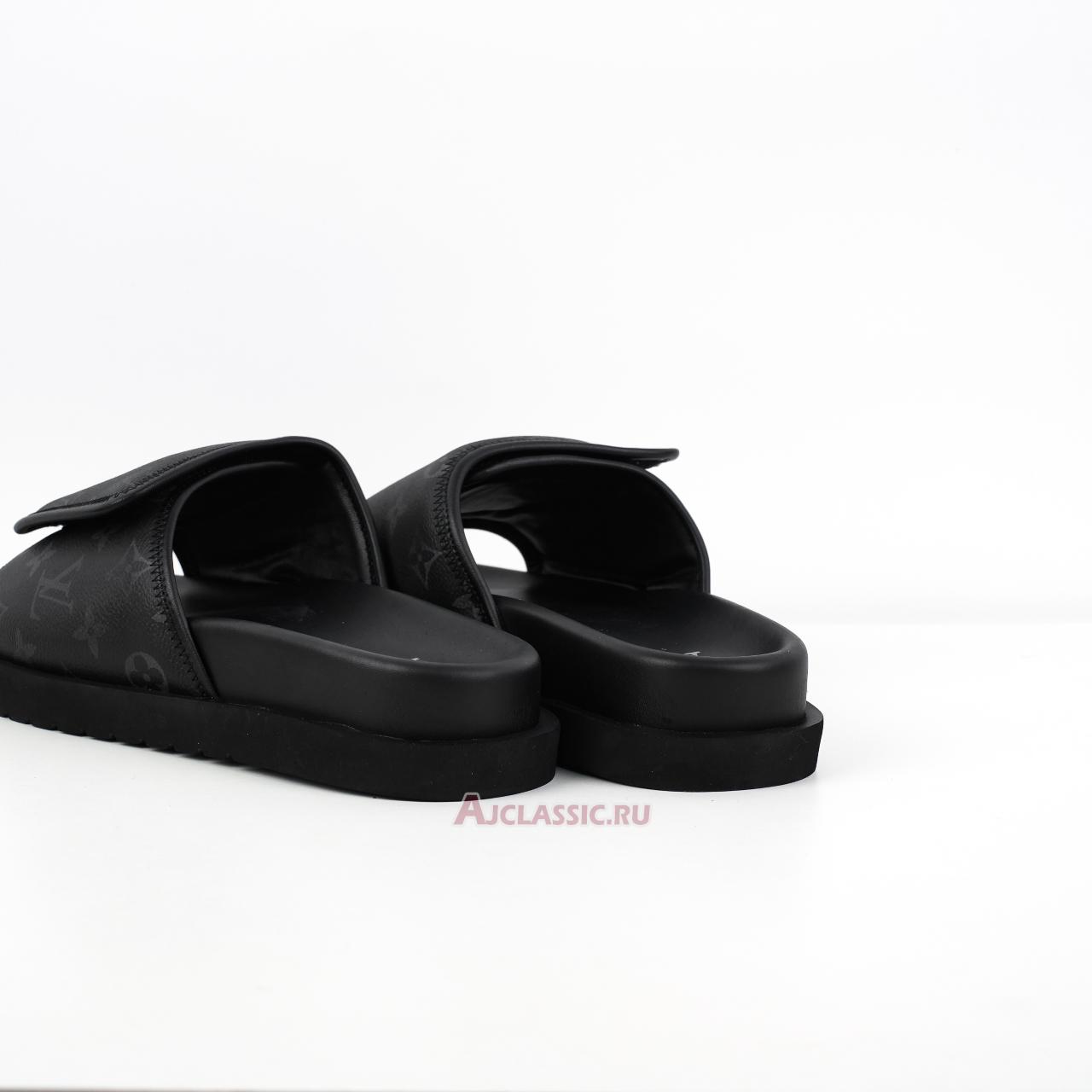 New Louis Vuitton LV Miami Mules Slippers "Black Monogram" 1A9Z60 Shoes