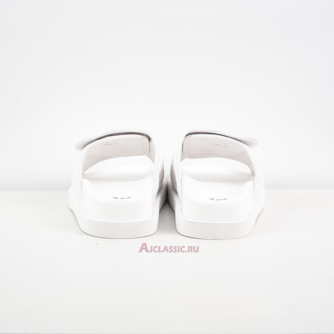 New Louis Vuitton LV Miami Mules Slippers "White Velcro Flat" 1AA7RF Shoes