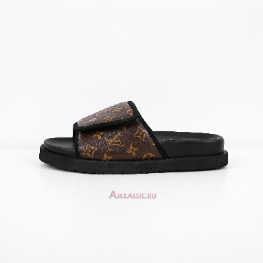 Buy Louis Vuitton LV Miami Mules Slippers Brown Monogram Brown 1ABMZ8-2 Quality Reps Replicas Shoes