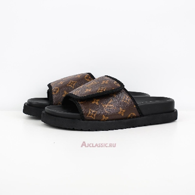 Buy Louis Vuitton LV Miami Mules Slippers Brown Monogram Brown 1ABMZ8-2 Quality Reps Replicas Shoes