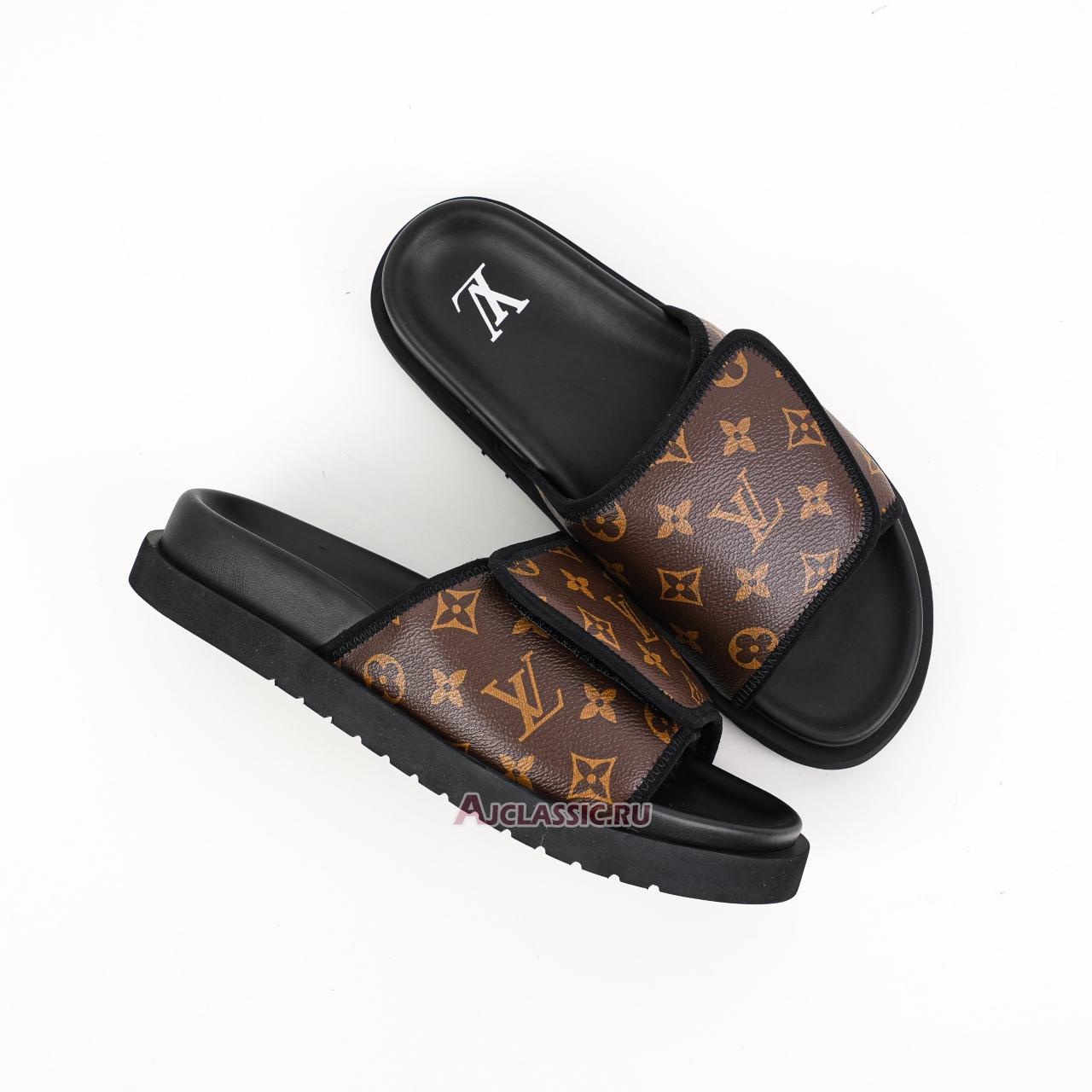 New Louis Vuitton LV Miami Mules Slippers "Brown Monogram" 1ABMZ8-2 Shoes