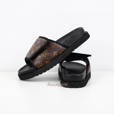 Buy Louis Vuitton LV Miami Mules Slippers Brown Monogram Brown 1ABMZ8-2 Quality Reps Replicas Shoes