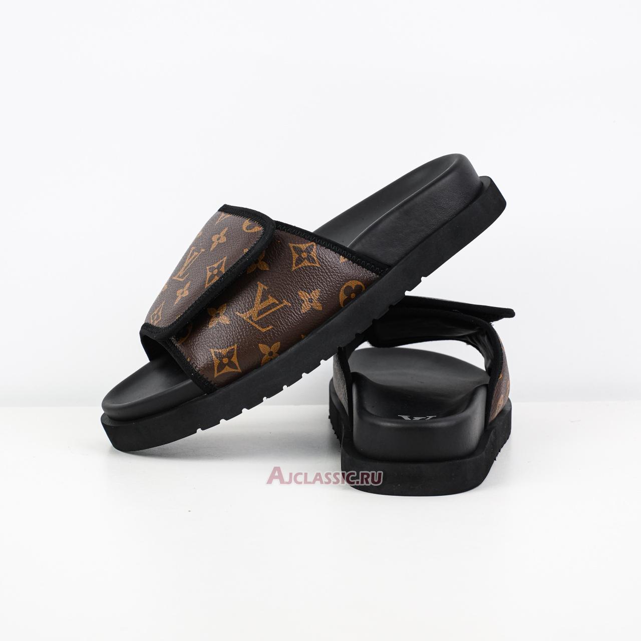 New Louis Vuitton LV Miami Mules Slippers "Brown Monogram" 1ABMZ8-2 Shoes