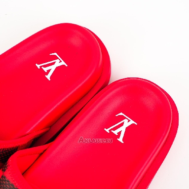 Buy Louis Vuitton LV Miami Mule Slippers Red Black Red 1ACR3N-4 Quality Reps Replicas Shoes