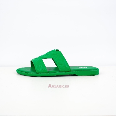 Buy Louis Vuitton LV Oasis Rubber Sole Slide Slippers Green Green 1ACHKC Quality Reps Replicas Shoes