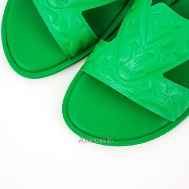Buy Louis Vuitton LV Oasis Rubber Sole Slide Slippers Green Green 1ACHKC Quality Reps Replicas Shoes