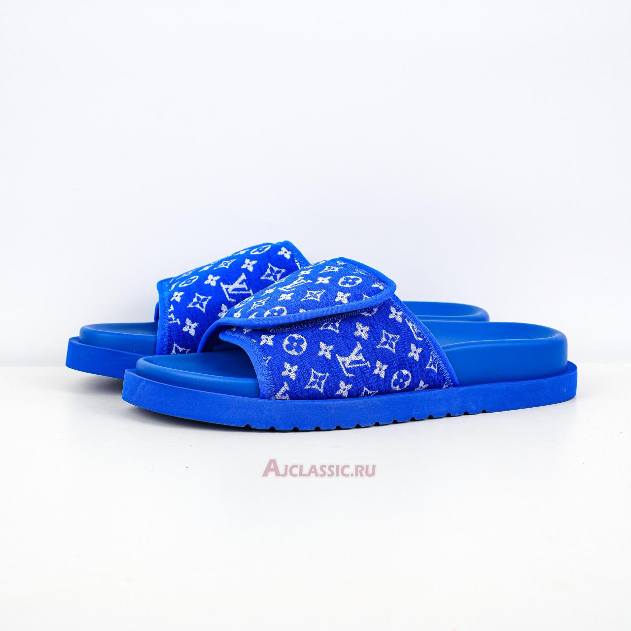 New Louis Vuitton LV Miami Slippers "Blue Magic Tape" 1ABFUL Shoes