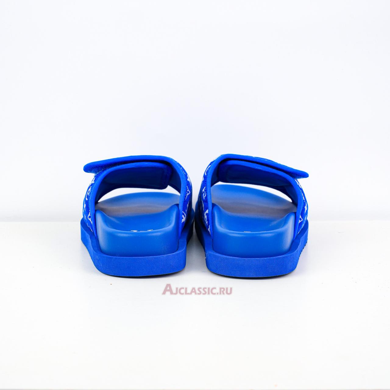New Louis Vuitton LV Miami Slippers "Blue Magic Tape" 1ABFUL Shoes