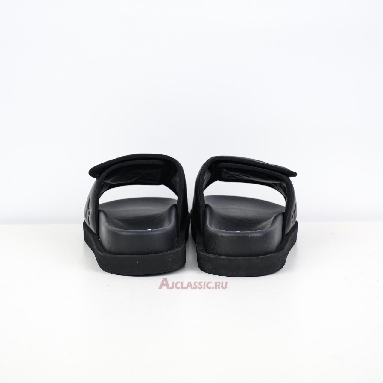 Buy Louis Vuitton LV Miami Mules Slippers Leather Black Black 1ADGF2-2 Quality Reps Replicas Shoes