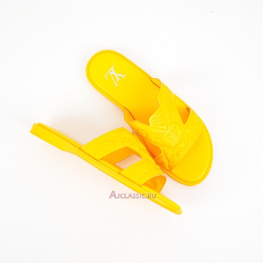 Buy Louis Vuitton LV Oasis Rubber Sole Slide Slippers Yellow Yellow 1ACHJG Quality Reps Replicas Shoes