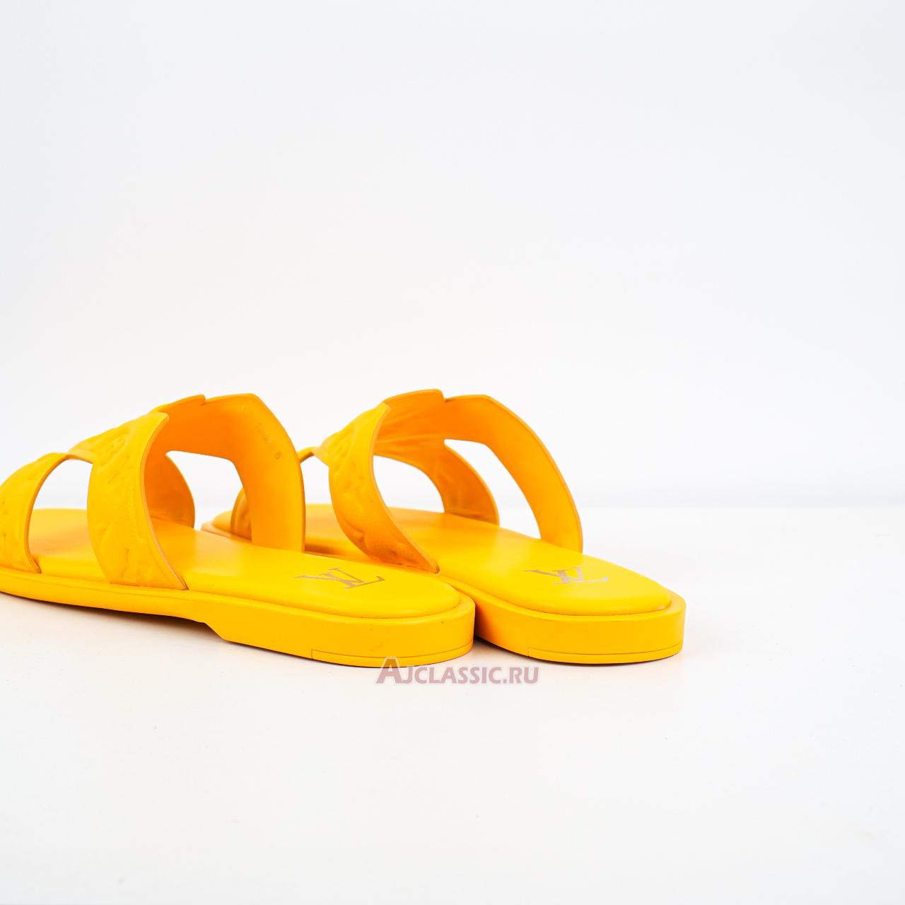 New Louis Vuitton LV Oasis Rubber Sole Slide Slippers "Yellow" 1ACHJG Shoes