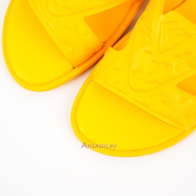 Buy Louis Vuitton LV Oasis Rubber Sole Slide Slippers Yellow Yellow 1ACHJG Quality Reps Replicas Shoes