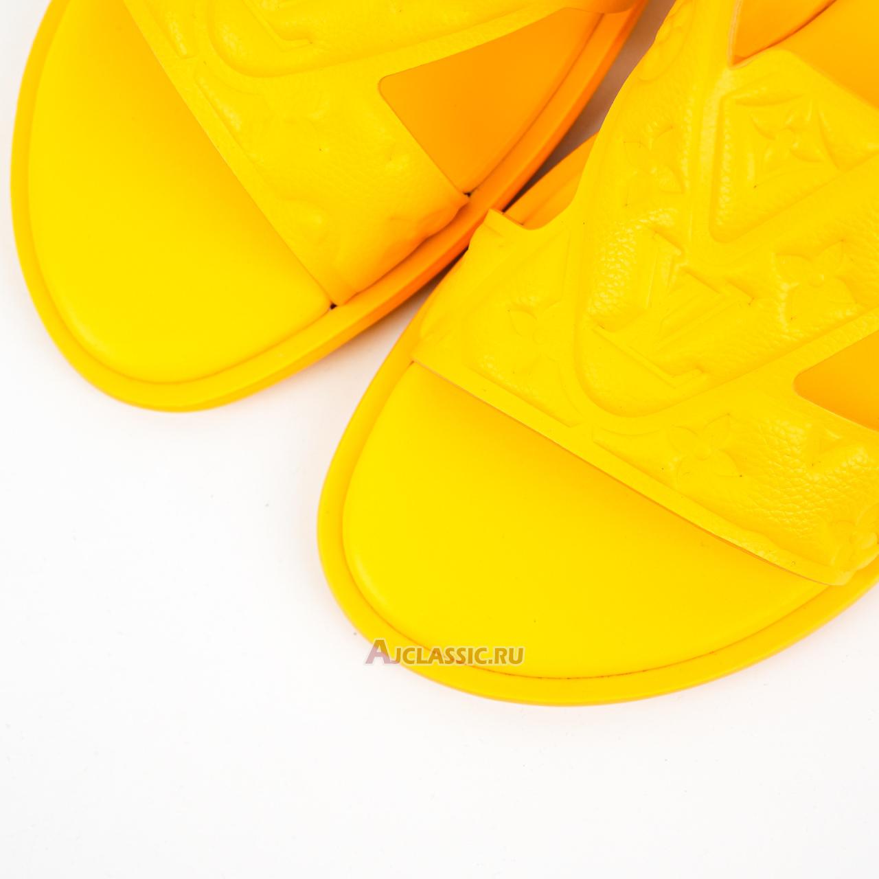 New Louis Vuitton LV Oasis Rubber Sole Slide Slippers "Yellow" 1ACHJG Shoes