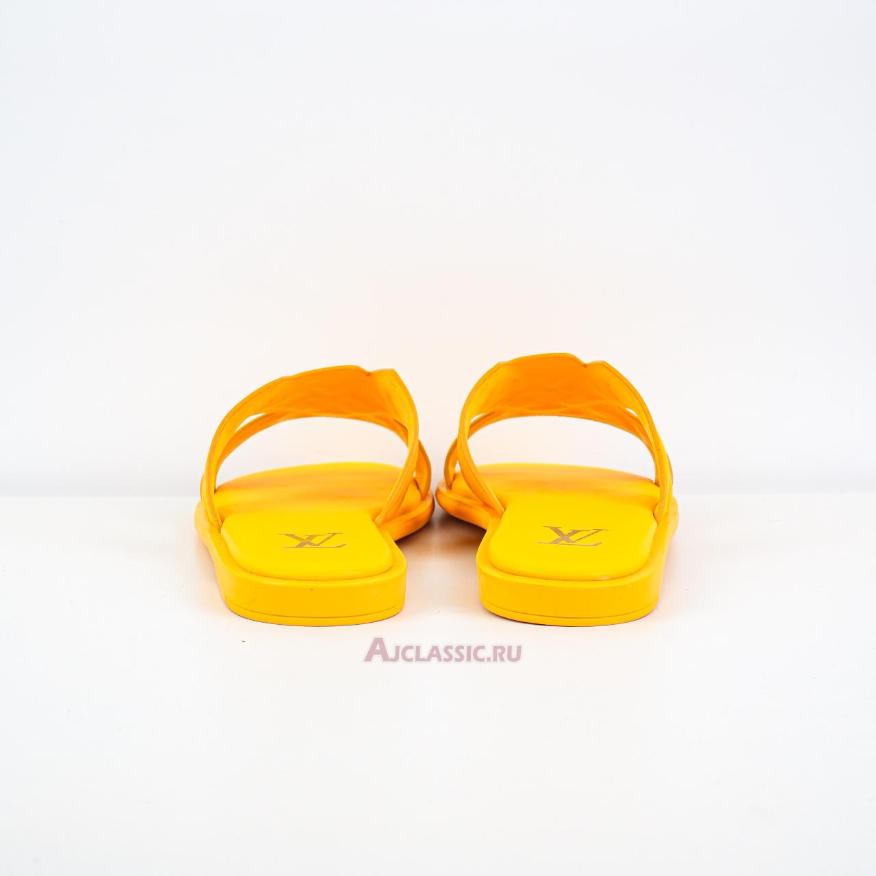 New Louis Vuitton LV Oasis Rubber Sole Slide Slippers "Yellow" 1ACHJG Shoes