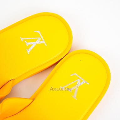 Buy Louis Vuitton LV Oasis Rubber Sole Slide Slippers Yellow Yellow 1ACHJG Quality Reps Replicas Shoes