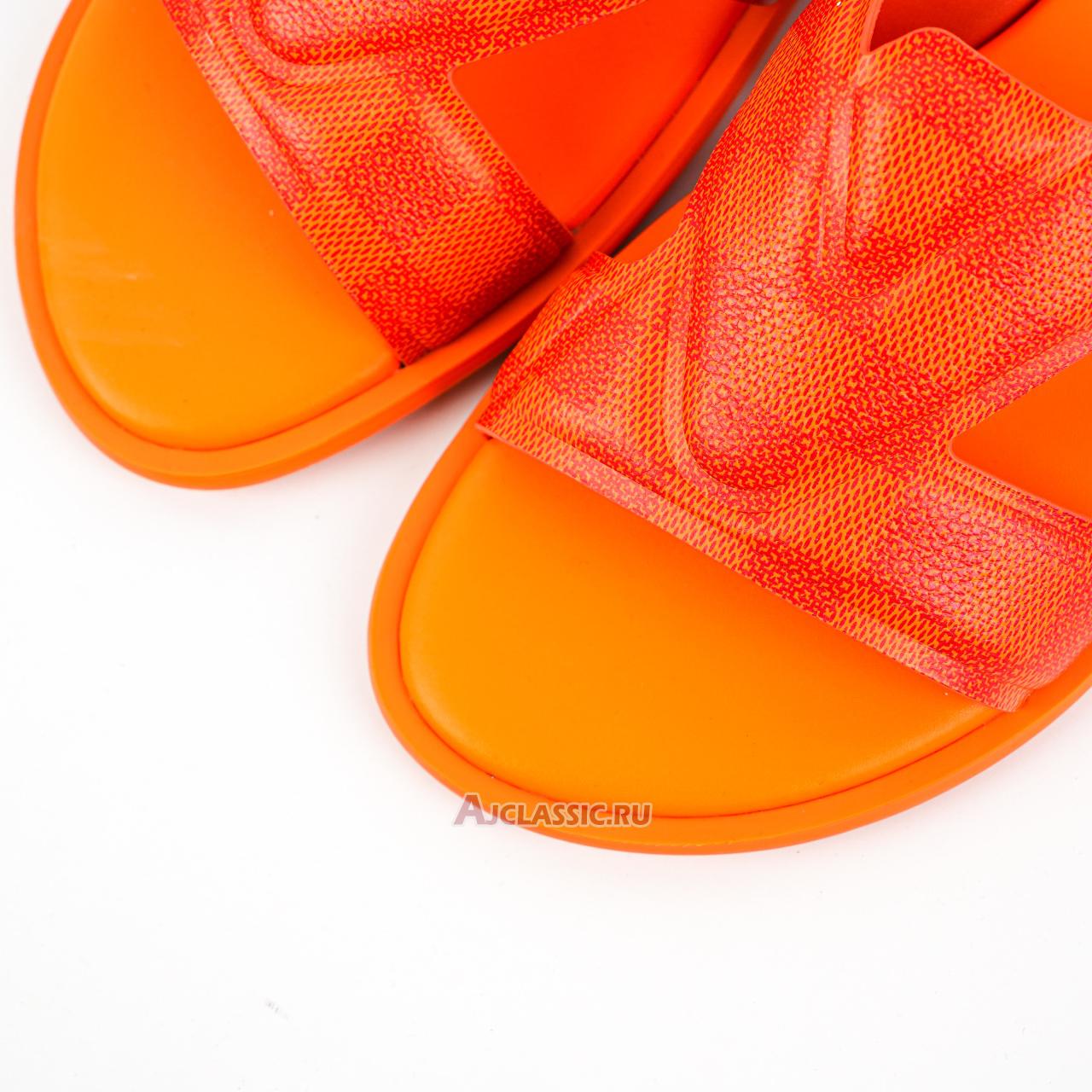 New Louis Vuitton LV Oasis Rubber Sole Slide Slippers "Orange" 1AC5DO Shoes
