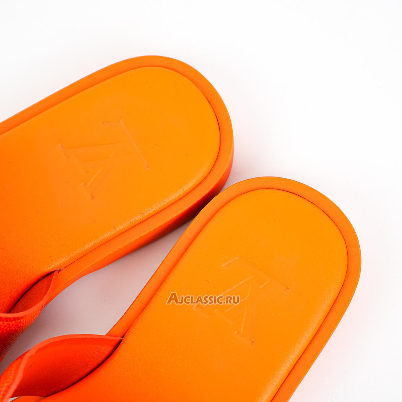 New Louis Vuitton LV Oasis Rubber Sole Slide Slippers "Orange" 1AC5DO Shoes
