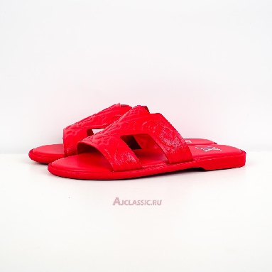 Buy Louis Vuitton LV Oasis Rubber Sole Slide Slippers Red Red 1ACHK0 Quality Reps Replicas Shoes