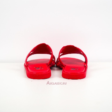 Buy Louis Vuitton LV Oasis Rubber Sole Slide Slippers Red Red 1ACHK0 Quality Reps Replicas Shoes
