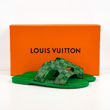 Buy Louis Vuitton LV Oasis Mules Slippers Luxury Green Green 1AC5EO Quality Reps Replicas Shoes