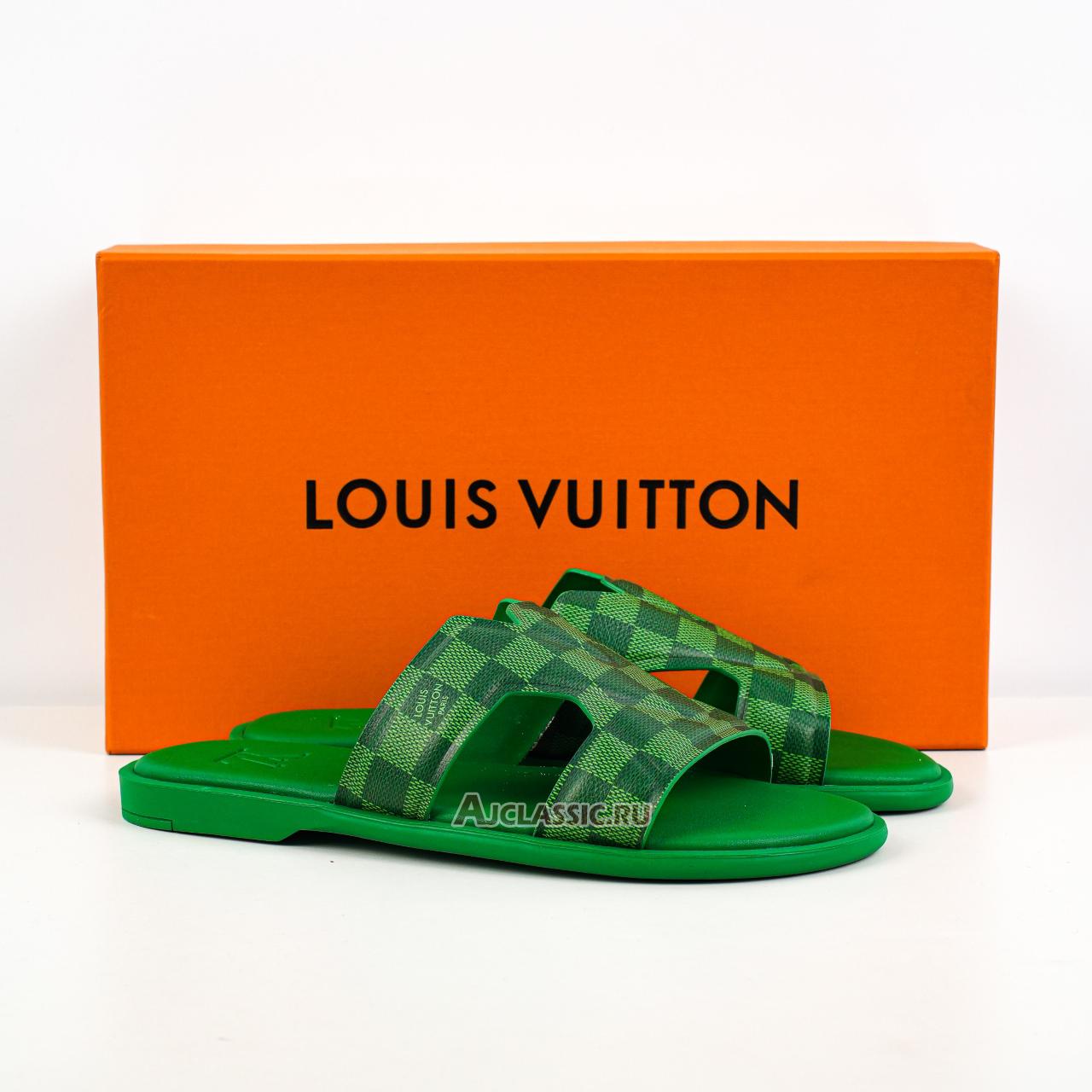 New Louis Vuitton LV Oasis Mules Slippers "Luxury Green" 1AC5EO Shoes