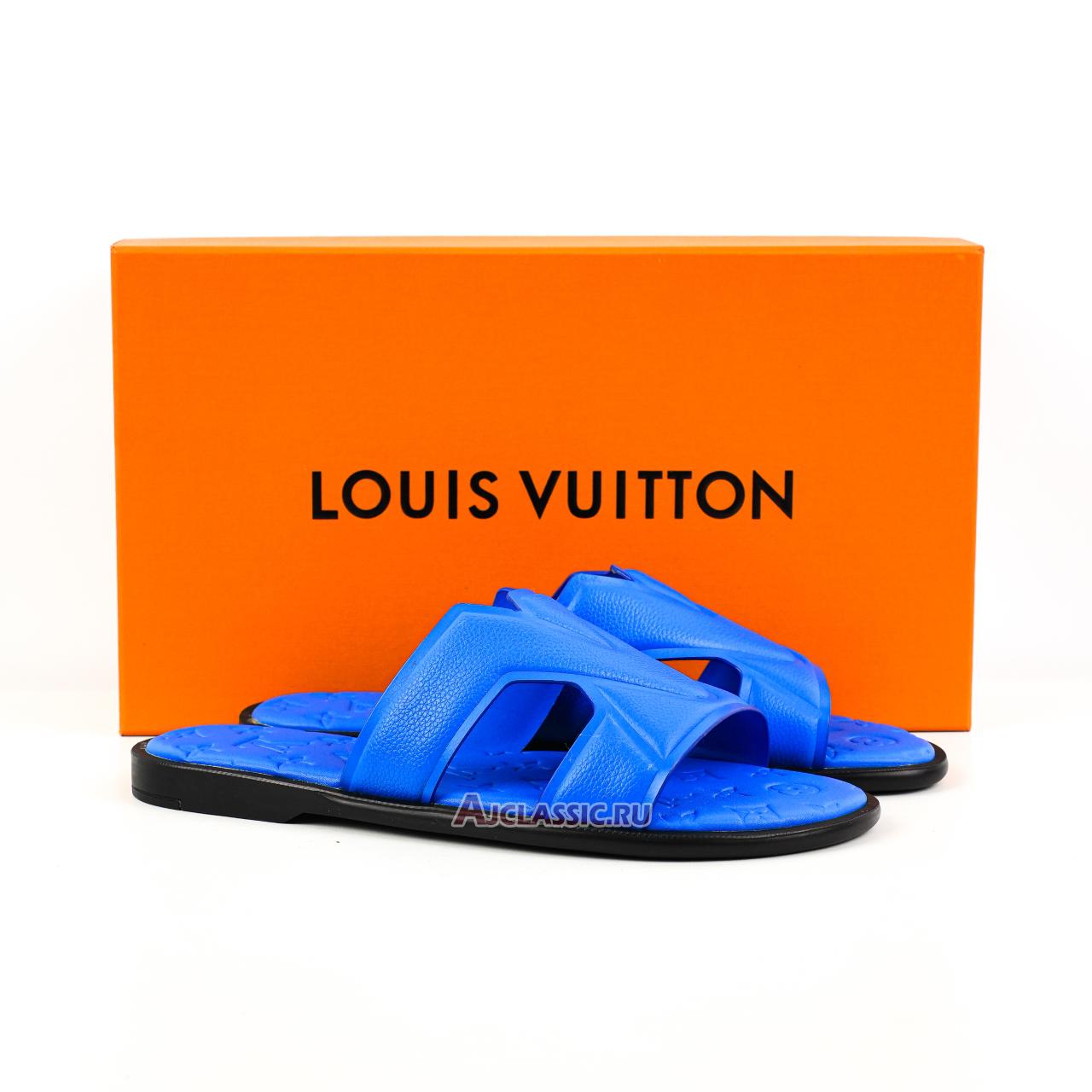 New Louis Vuitton LV Oasis Mule Slippers "Blue Black" 1AC5E6-2 Shoes