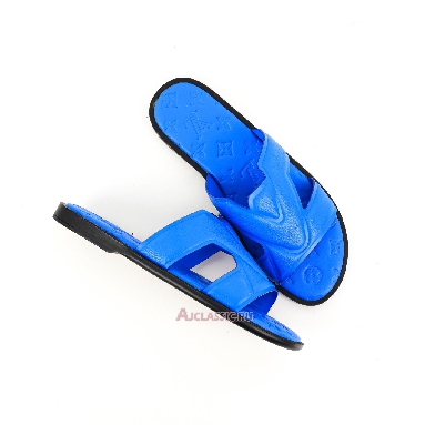 Buy Louis Vuitton LV Oasis Mule Slippers Blue Black Blue 1AC5E6-2 Quality Reps Replicas Shoes