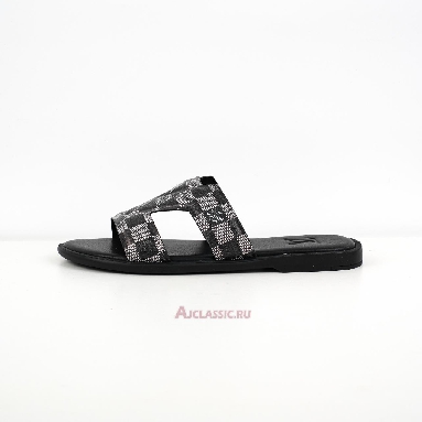 Buy Louis Vuitton LV Oasis Mules Slippers Black White Black 1ABFQ0-2 Quality Reps Replicas Shoes