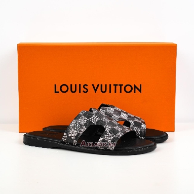 Buy Louis Vuitton LV Oasis Mules Slippers Black White Black 1ABFQ0-2 Quality Reps Replicas Shoes