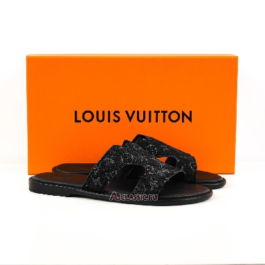 Buy Louis Vuitton LV Oasis Mules Slippers Luxury Black Black 1AC69F Quality Reps Replicas Shoes