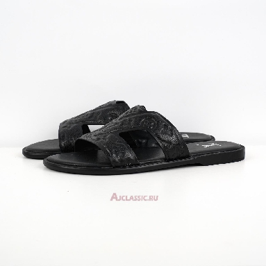 Buy Louis Vuitton LV Oasis Rubber Sole Slide Slippers Black Black 1ACHJ0 Quality Reps Replicas Shoes