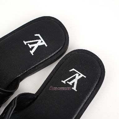 Buy Louis Vuitton LV Oasis Rubber Sole Slide Slippers Black Black 1ACHJ0 Quality Reps Replicas Shoes