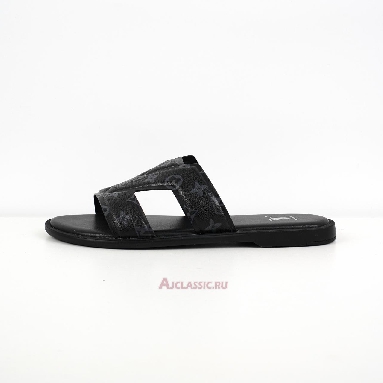 Buy Louis Vuitton LV Oasis Mules Slippers Black Monogram Eclipse Black 1ACRPK Quality Reps Replicas Shoes