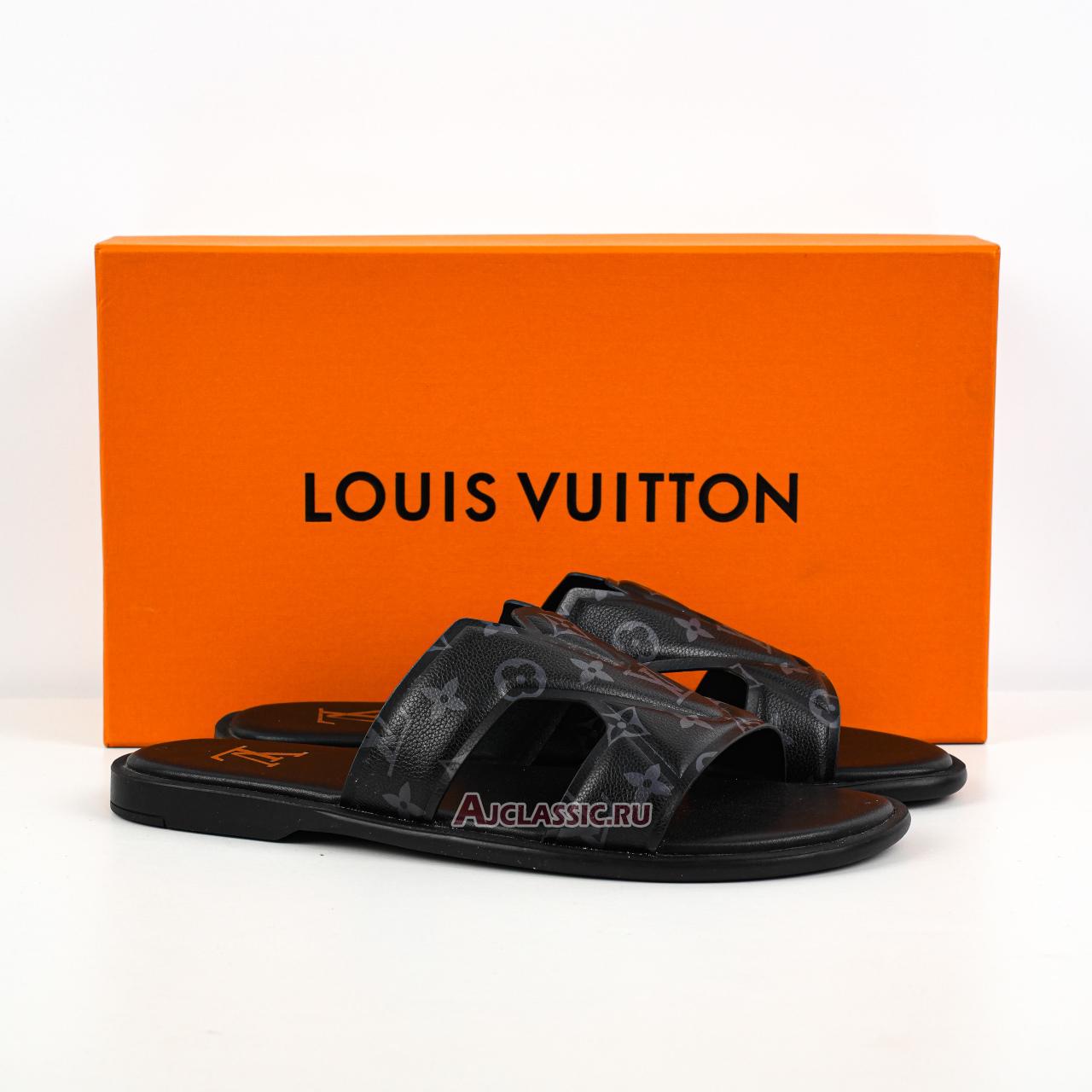 New Louis Vuitton LV Oasis Mules Slippers "Black Monogram Eclipse" 1ACRPK Shoes