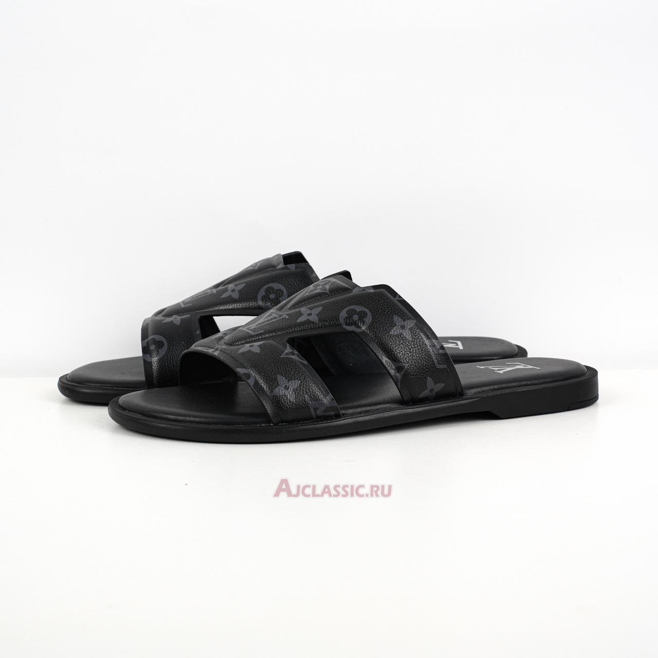 New Louis Vuitton LV Oasis Mules Slippers "Black Monogram Eclipse" 1ACRPK Shoes