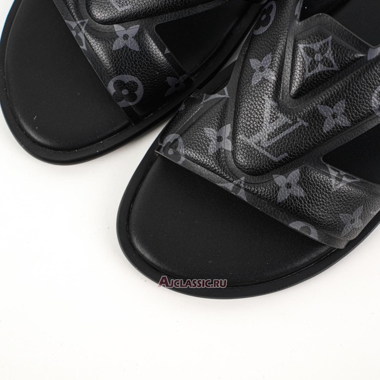 New Louis Vuitton LV Oasis Mules Slippers "Black Monogram Eclipse" 1ACRPK Shoes